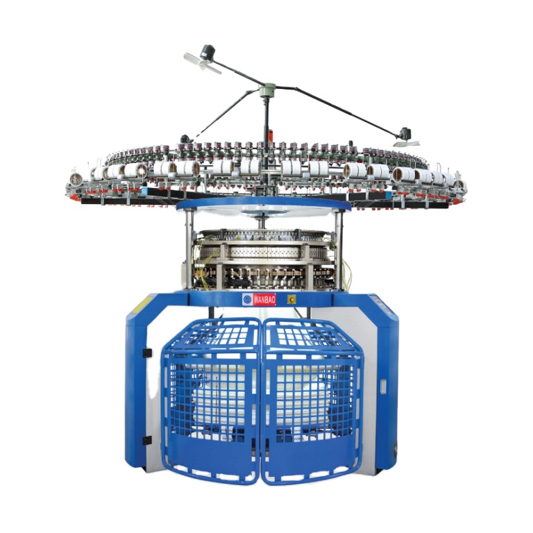 Single jersey jacquard circular knitting machine